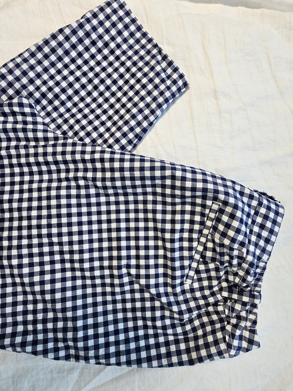 Talbots Navy and White Gingham Ankle Pants Size 18 - Picture 8 of 8